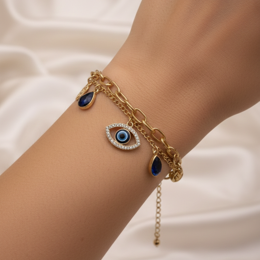 Evil Eye Charm Bracelet1