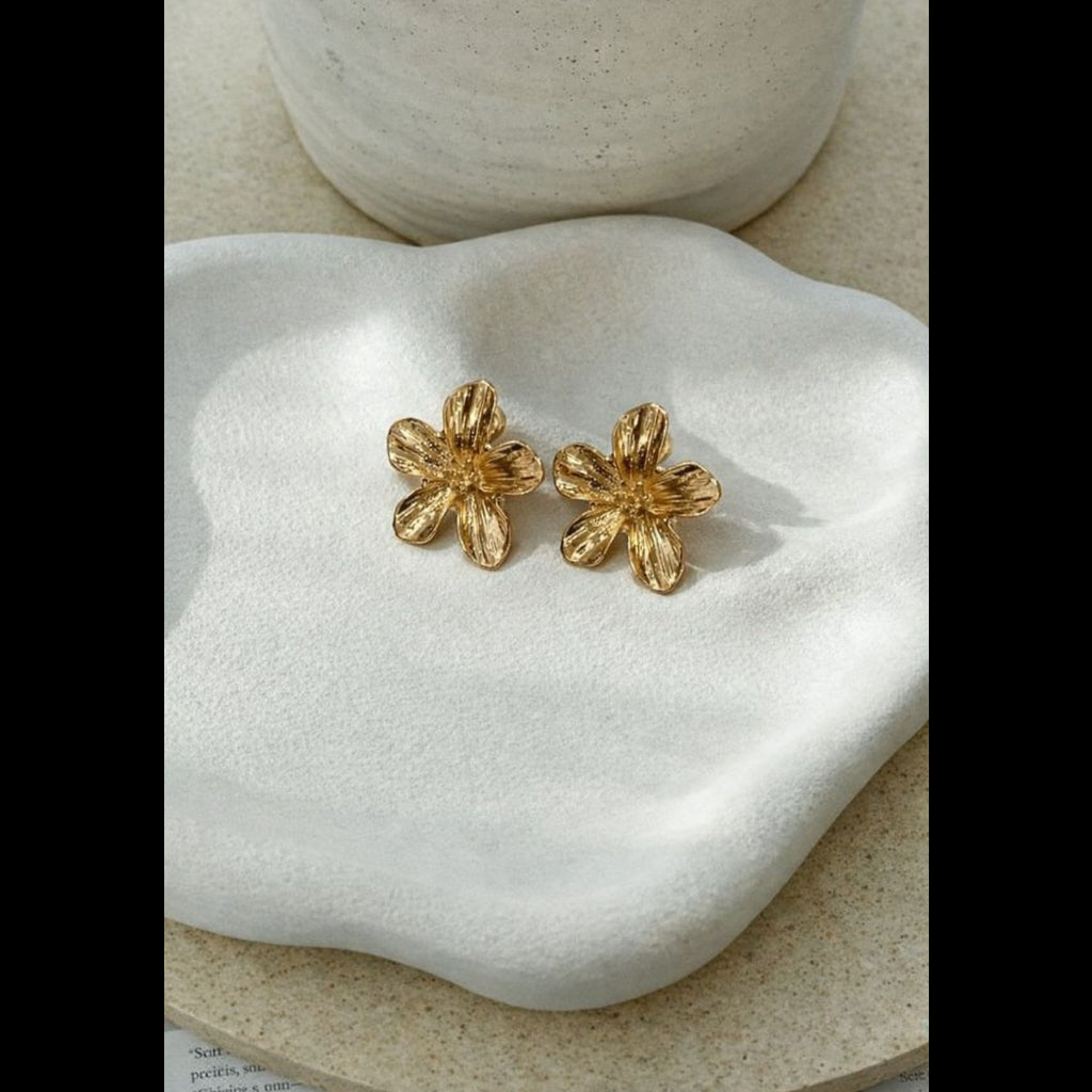 Golden Petal Studs