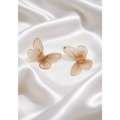 Golden butterfly earrings