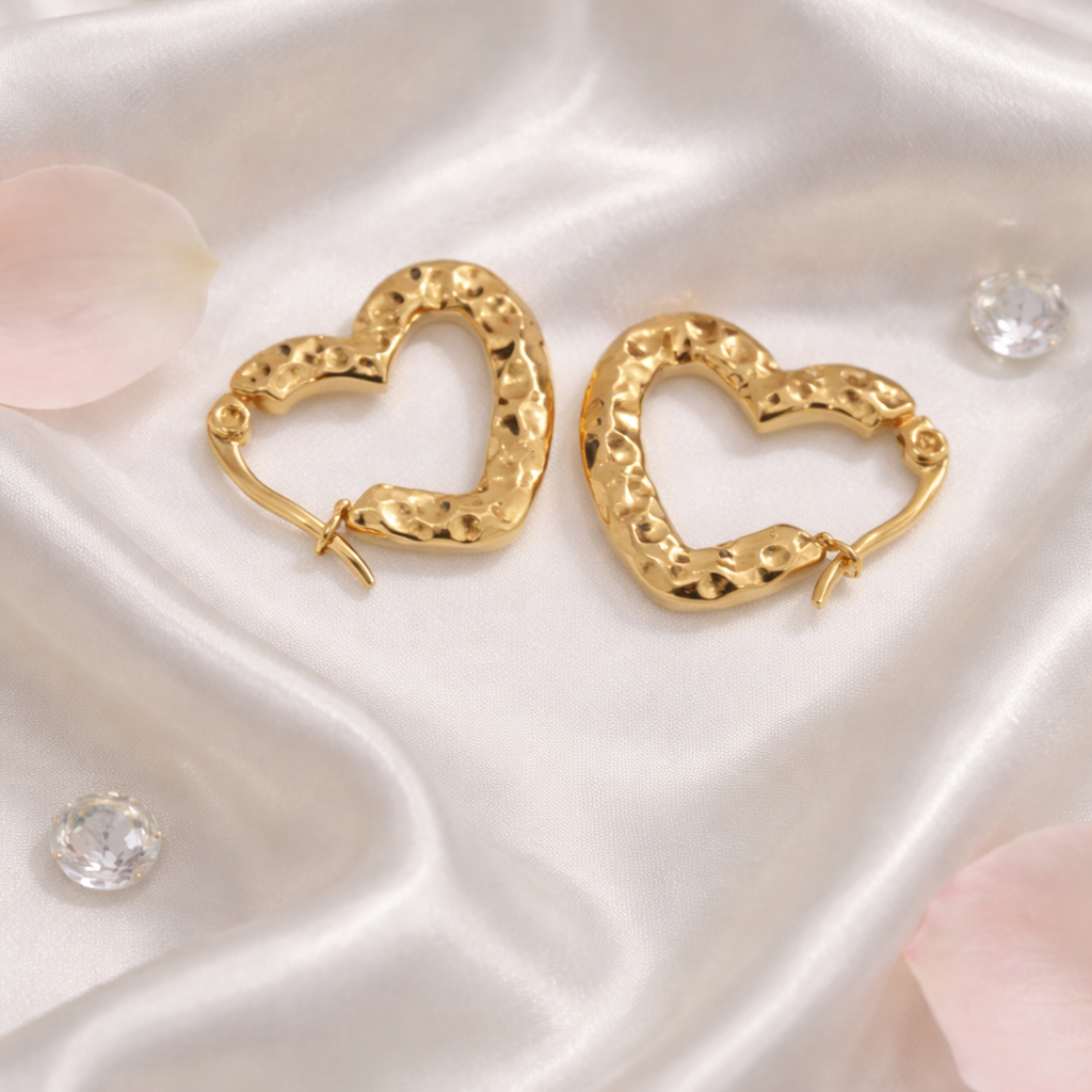 Heart Hoop Earring
