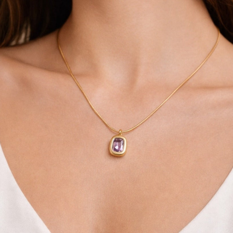 Lilac Pendant Necklace1