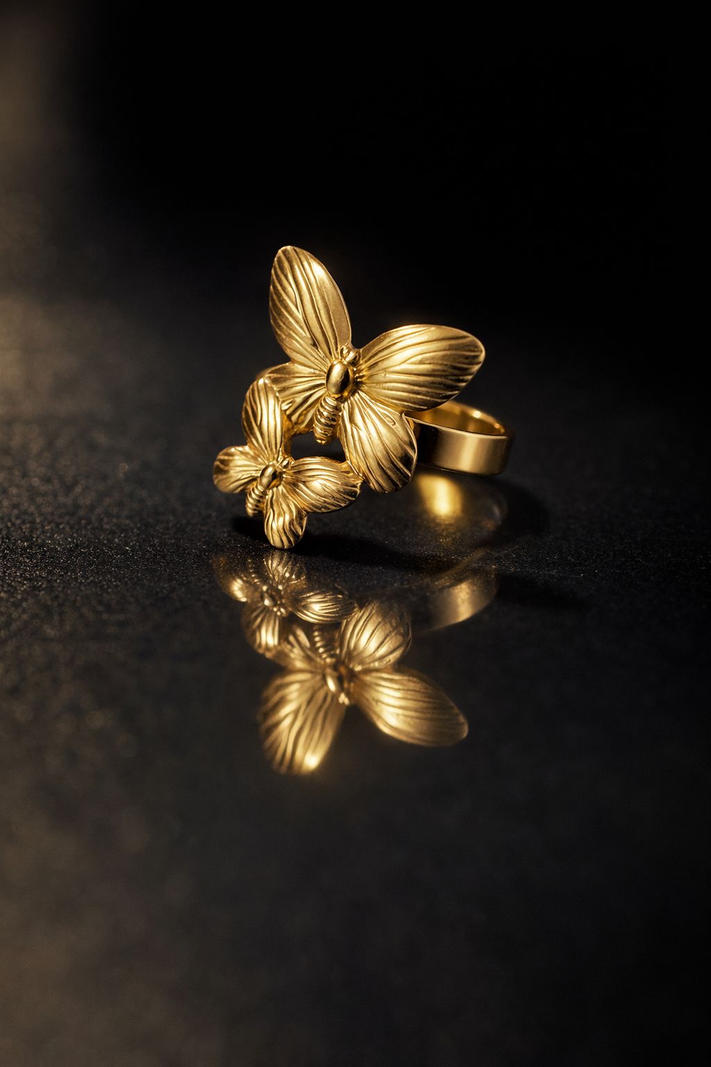 Twin Butterfly Ring